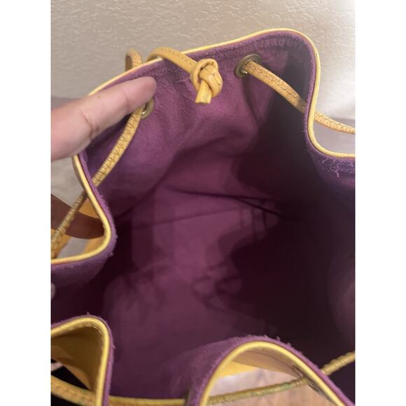Louis Vuitton Noé Petit Epi Leather Bucket Bag Cipango Gold Yellow Purple - Picture 3 of 7